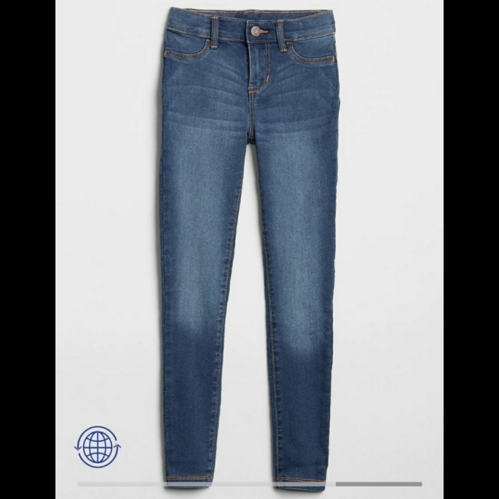New Size 14 Girls Gap High Stretch Skinny Jeans with Adjustable Waist